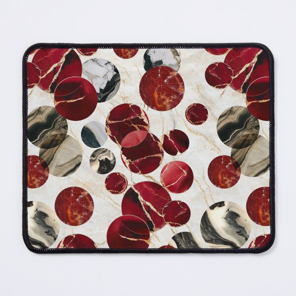 Item preview, Burgundy Marble Polka Dot Pattern designed and sold by imaniko.