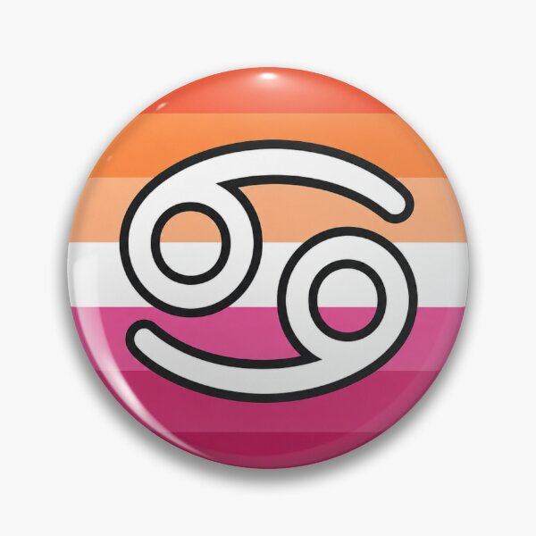 Item preview, Cancer Lesbian Pride Zodiac Symbol  designed and sold by MandiDaniDesign.