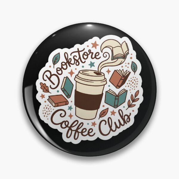 Item preview, Bookstore Coffee Club Book Lover Sticker  designed and sold by Sketchlegacy.