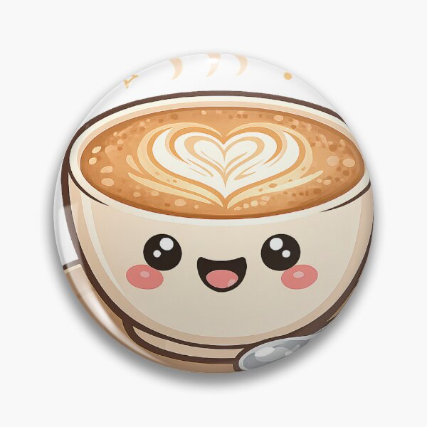 Item preview, Cute Smiling Latte Cup Sticker designed and sold by PearlenePearls.