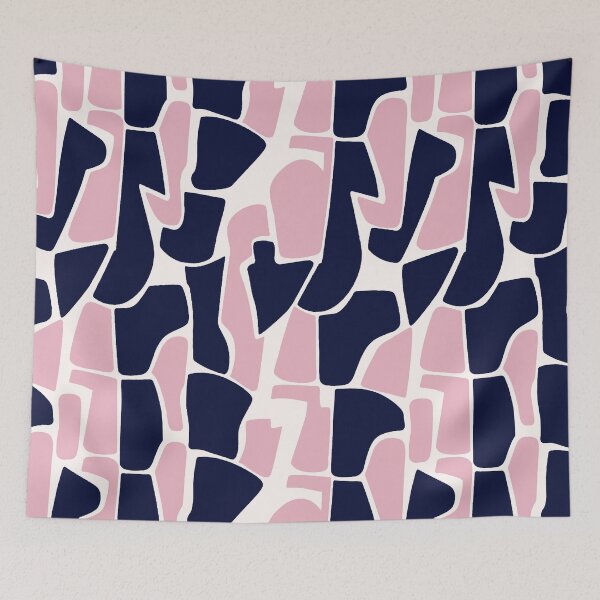 Item preview, Blush Pink Abstract Geometric Pattern designed and sold by imaniko.