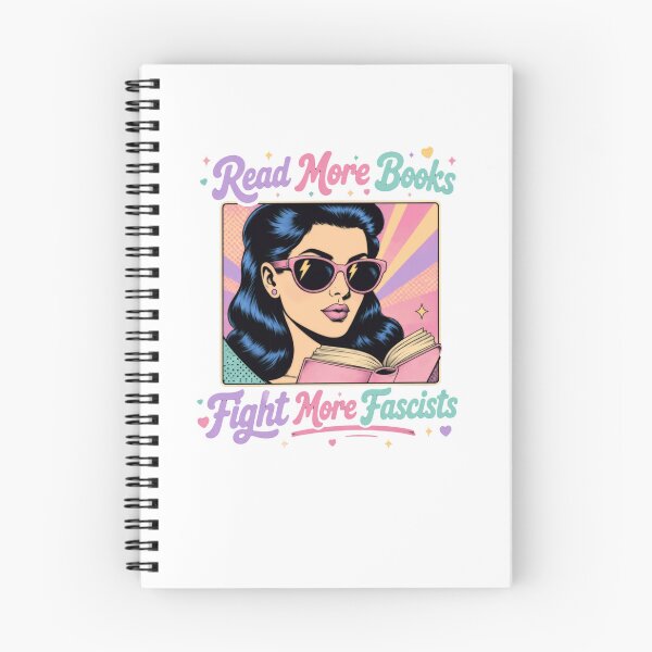 Item preview, Read More Books Fight More Fascists Book Lover Activist Social Justice designed and sold by RetroMini2026.