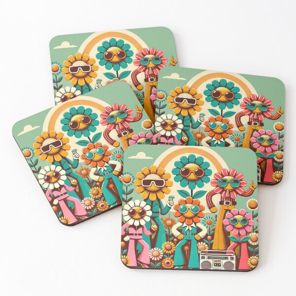 Item preview, Disco Flowers designed and sold by larkANDarbor.