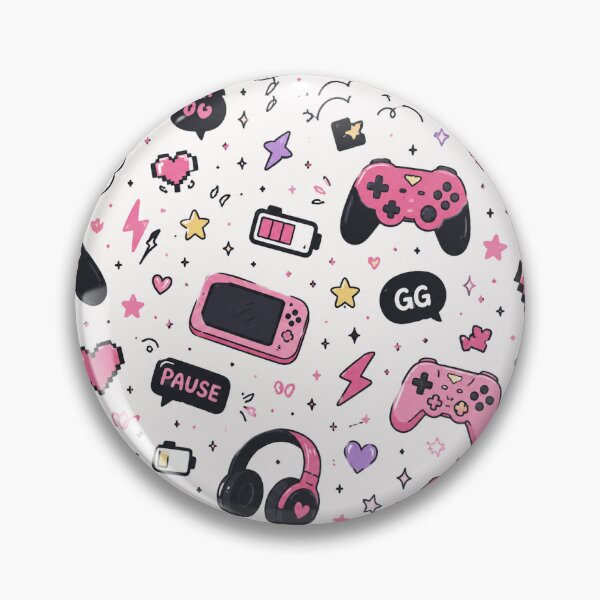 Item preview, Cute Gaming Pattern Pink Gamer Aesthetic designed and sold by DuckyDuck26.