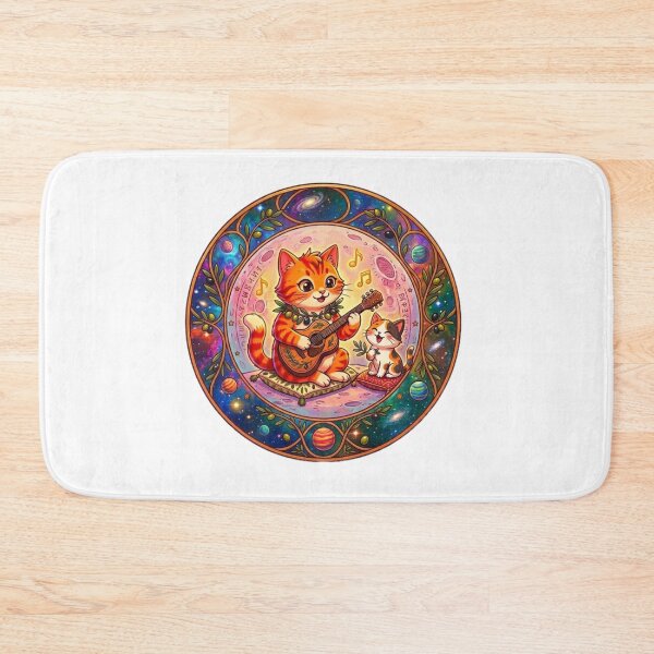 Item preview, Whimsical Galaxy Cats Olive Tree Aesthetic Celestial Decor designed and sold by Fatomfatom.