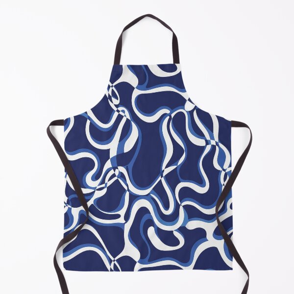 Item preview, Navy Organic Wave Pattern designed and sold by imaniko.