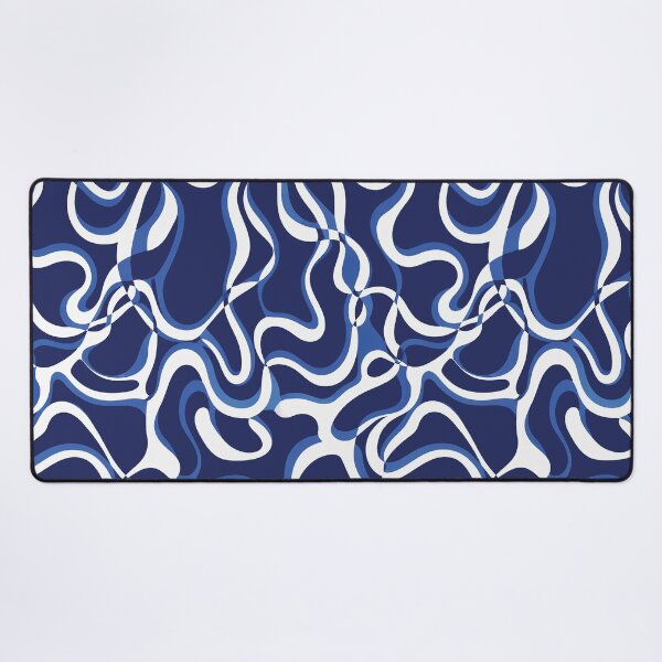 Item preview, Navy Organic Wave Pattern designed and sold by imaniko.