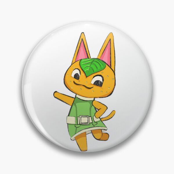 Item preview, Animal Crossing Tangy Cute Pose Literal Orange Cat designed and sold by StillSable.