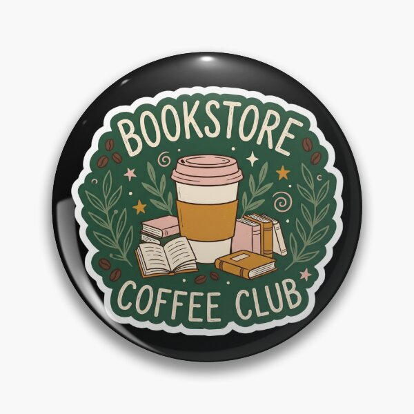 Item preview, Cozy Bookstore Coffee Club Sticker  designed and sold by Sketchlegacy.