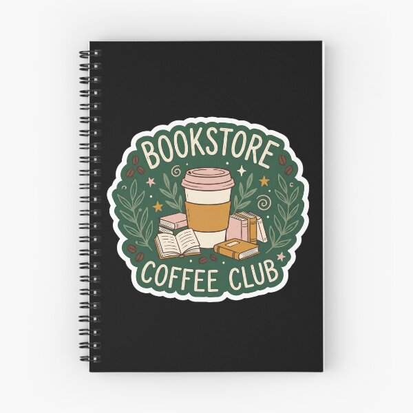 Item preview, Cozy Bookstore Coffee Club Sticker  designed and sold by Sketchlegacy.