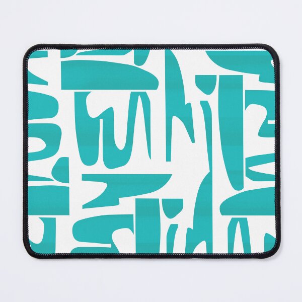 Item preview, Turquoise Organic Shapes Pattern designed and sold by imaniko.
