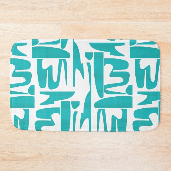 Item preview, Turquoise Organic Shapes Pattern designed and sold by imaniko.