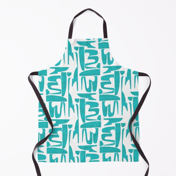 Item preview, Turquoise Organic Shapes Pattern designed and sold by imaniko.