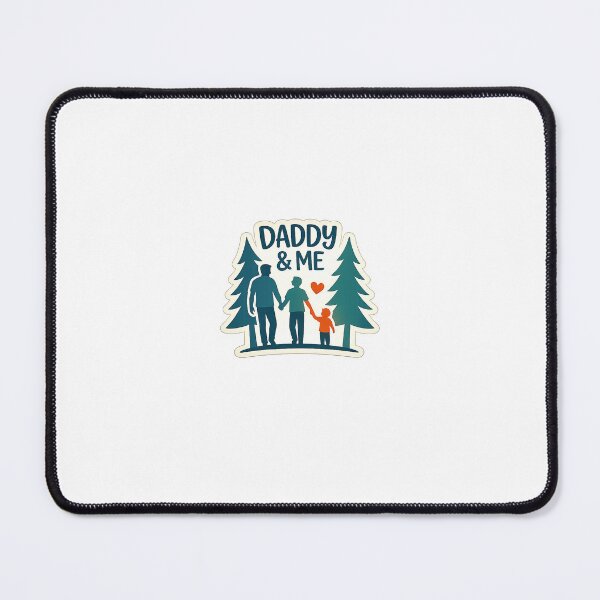Item preview, Daddy & Me Forest Adventure Sticker | Father and Kids Silhouette Nature Design designed and sold by naruto4925.