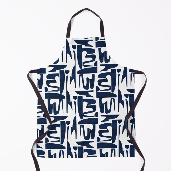 Item preview, Navy Organic Shapes Pattern designed and sold by imaniko.