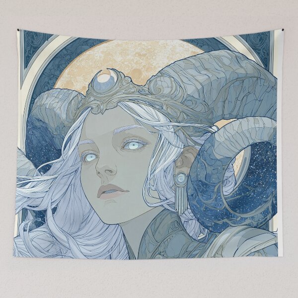 Item preview, Lunar Priestess Fantasy Portrait designed and sold by MythicMood.