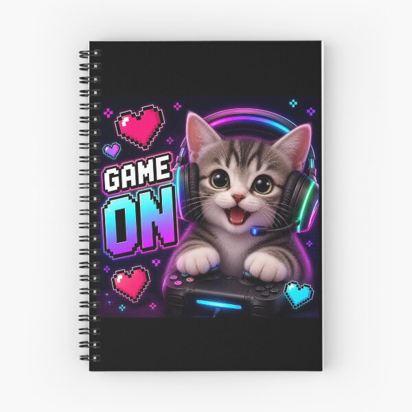 Item preview, Game On Kitty Gaming Sticker designed and sold by Stylestickers55.