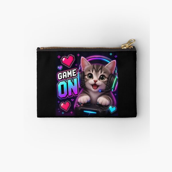 Item preview, Game On Kitty Gaming Sticker designed and sold by Stylestickers55.