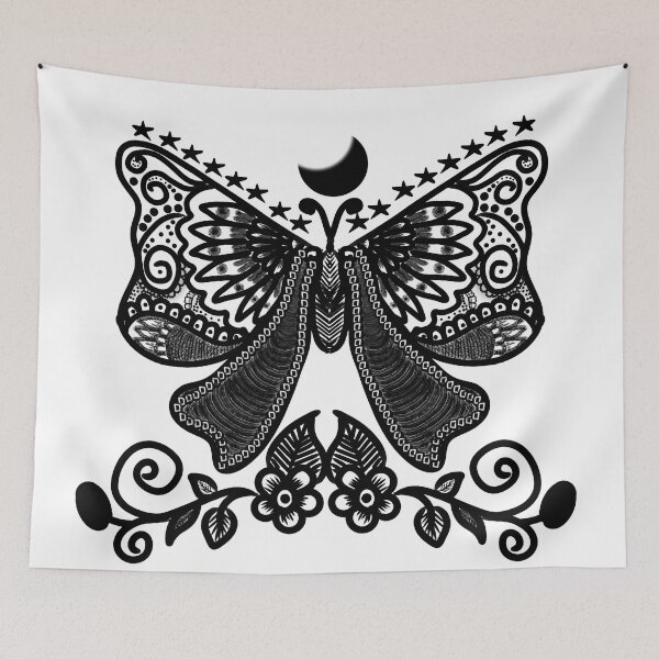 Item preview, Mystical Luna Moth | Celestial Gothic Insect Art | Boho Moon Design designed and sold by HopeAndHustle.