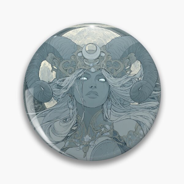 Item preview, Celestial Moon Goddess Fantasy Portrait designed and sold by MythicMood.