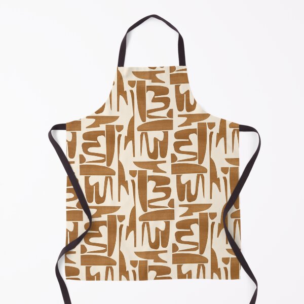 Item preview, Warm Tan Organic Shapes Pattern designed and sold by imaniko.