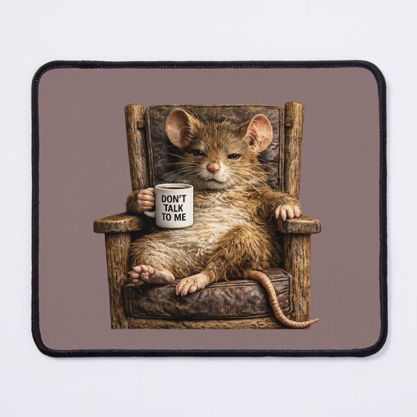 Item preview, Don't Talk To Me Mouse | Funny Coffee Mouse Sarcastic Humor designed and sold by HippyRikky.