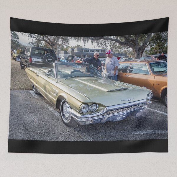 Item preview, 1965 Ford Thunderbird Roadster - Metallic Green Classic Car Graphic designed and sold by RichFrancoCars.