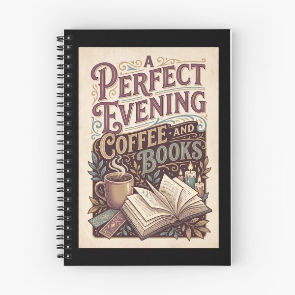 Item preview, A Perfect Evening Coffee and Books Poster  designed and sold by Sketchlegacy.