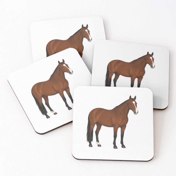 Item preview, Bay Warmblood Horse Sticker designed and sold by RealEqEdit.