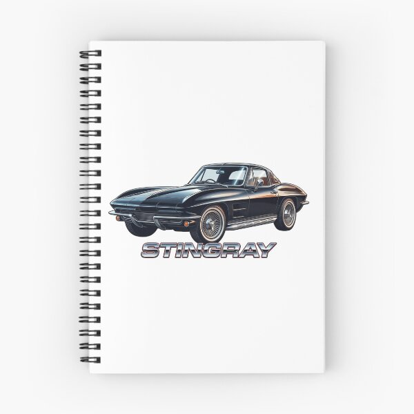 Item preview, C2 Stingray Classic Black Coupe Side Pipes Chrome Script designed and sold by Off-Road-Zone.