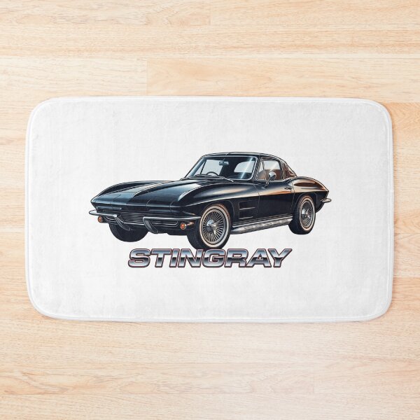 Item preview, C2 Stingray Classic Black Coupe Side Pipes Chrome Script designed and sold by Off-Road-Zone.