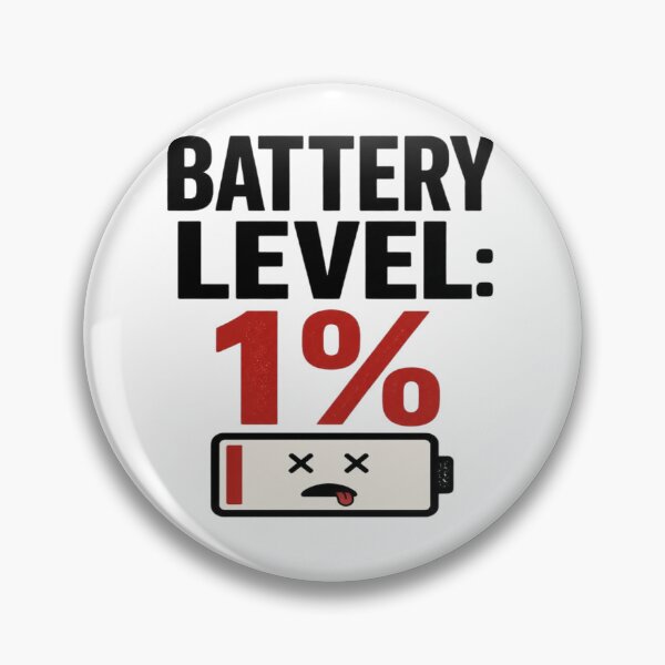 Item preview, Battery Level 1% designed and sold by Agith Loren .