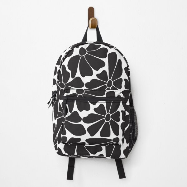 Item preview, Black Daisy Floral Pattern designed and sold by imaniko.