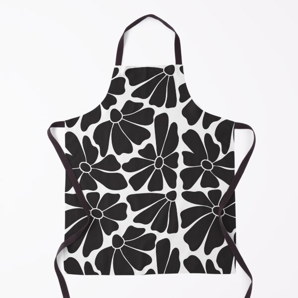 Item preview, Black Daisy Floral Pattern designed and sold by imaniko.