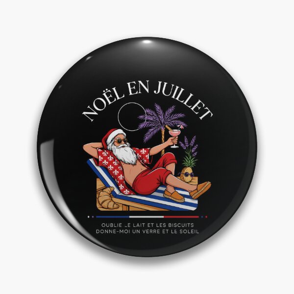 Item preview, Noël En Juillet – French Santa Christmas in July Funny Beach Shirt Père Noël V2 designed and sold by DarylWelsh2024.