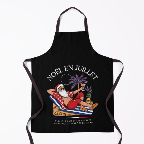 Aperçu de l'œuvre Noël En Juillet – Père Noël français en juillet Chemise de plage drôle Père Noël V2 créée et vendue par DarylWelsh2024.