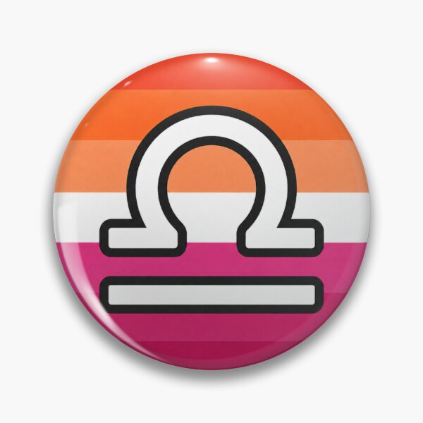Item preview, Libra Lesbian Pride Zodiac Symbol designed and sold by MandiDaniDesign.