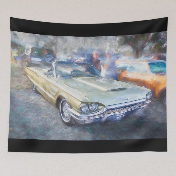 Item preview, 1965 Ford Thunderbird Roadster - Metallic Green Classic Car Graphic designed and sold by RichFrancoCars.