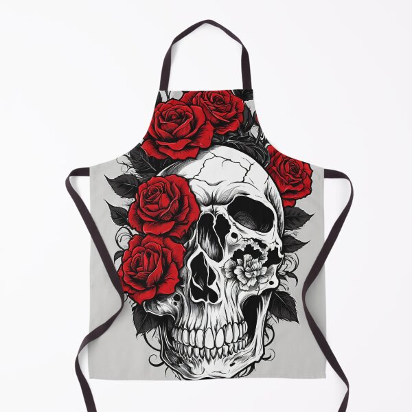 Item preview, Dark Romantic Skull With Roses designed and sold by GoochyMan Designs.