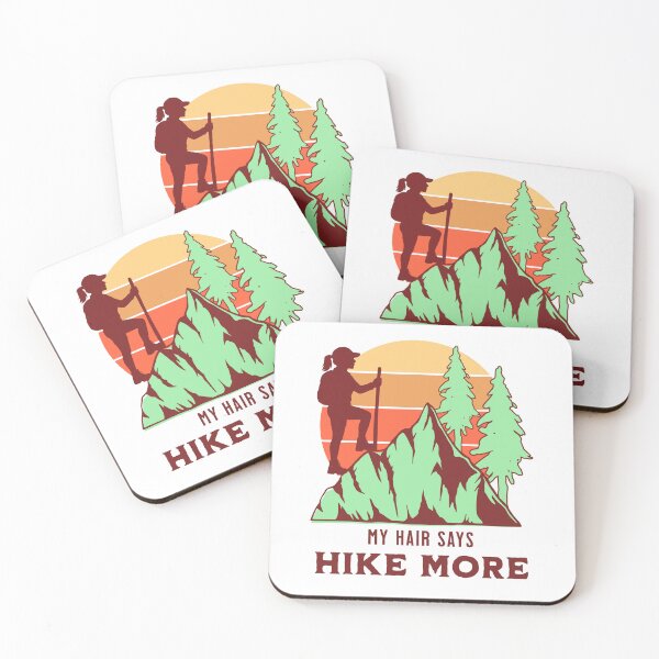 Item preview, My Hair Says Hike More Female Hiking designed and sold by PrintSparkDesigns.