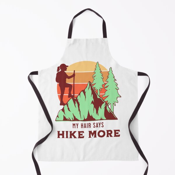 Item preview, My Hair Says Hike More Female Hiking designed and sold by PrintSparkDesigns.