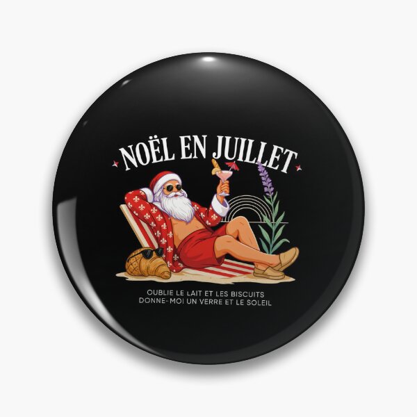 Item preview, Noël En Juillet – French Santa Christmas in July Funny Beach Shirt Père Noël V3 designed and sold by DarylWelsh2024.