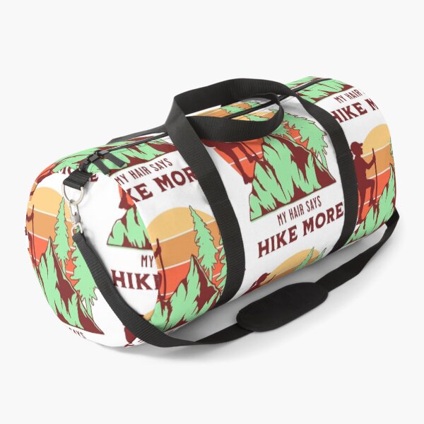 Item preview, My Hair Says Hike More Female Hiking designed and sold by PrintSparkDesigns.