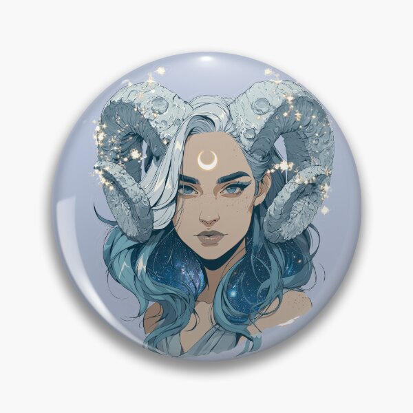 Item preview, Aries Moon Goddess Portrait designed and sold by MythicMood.
