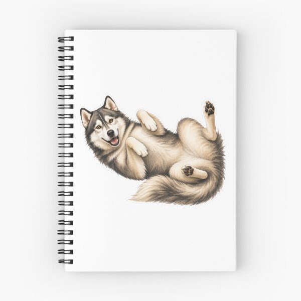 Item preview, Fluffy Husky Belly Up designed and sold by RealEqEdit.