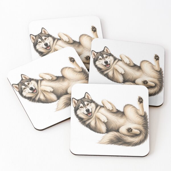 Item preview, Fluffy Husky Belly Up designed and sold by RealEqEdit.