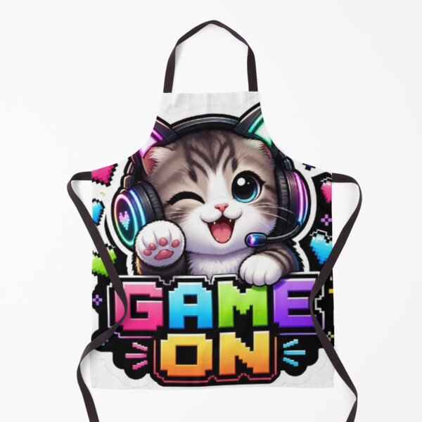 Item preview, Game On Kitty Gaming Sticker designed and sold by Stylestickers55.