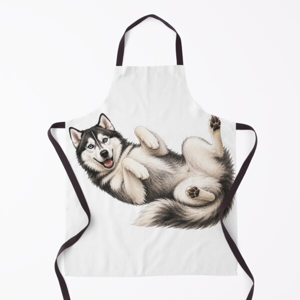 Item preview, Grey Fluffy Husky Belly Up designed and sold by RealEqEdit.