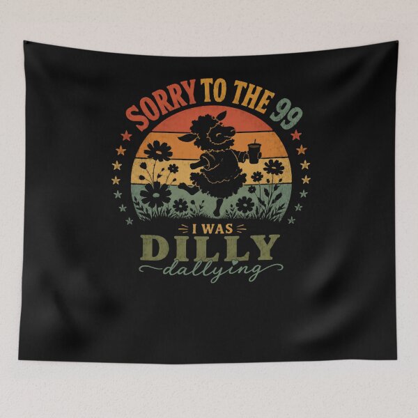 Item preview, Sorry To The 99 I Was Dilly Dallying Christian Lost Sheep Humor designed and sold by RetroMini2026.