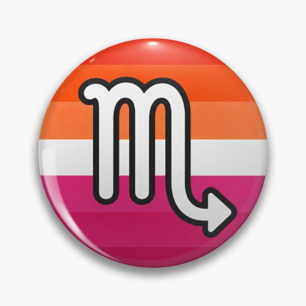 Item preview, Scorpio Lesbian Pride Zodiac Symbol  designed and sold by MandiDaniDesign.